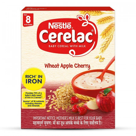 NESTLE CERELAC APPLE CHEERY FROM 8 TO 12 MONTH 300GM
